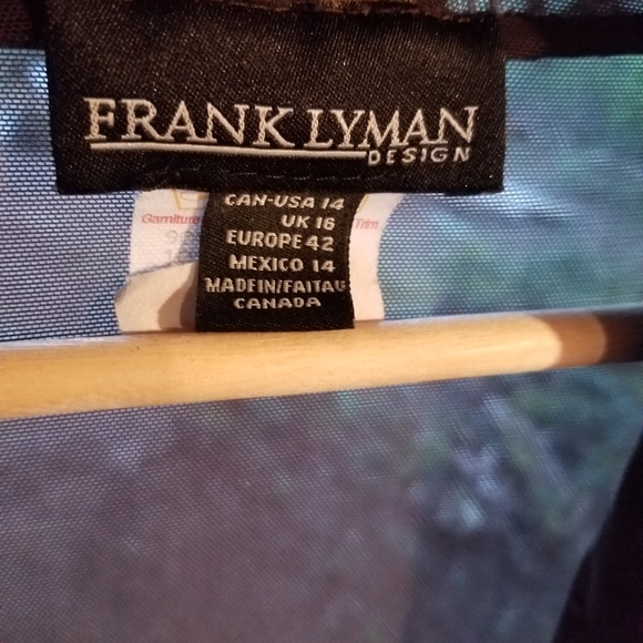 Bolero Jacket Frank Lyman Design Longsleeve Sheer Mesh Fashion Brown 14 Canada - Picture 5 of 6